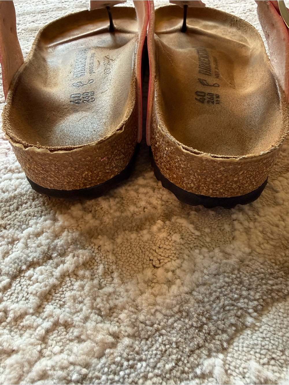 Birkenstock Gizeh Classic Pink Women's Thong Sandals Sz 40 - Picture 3 of 4